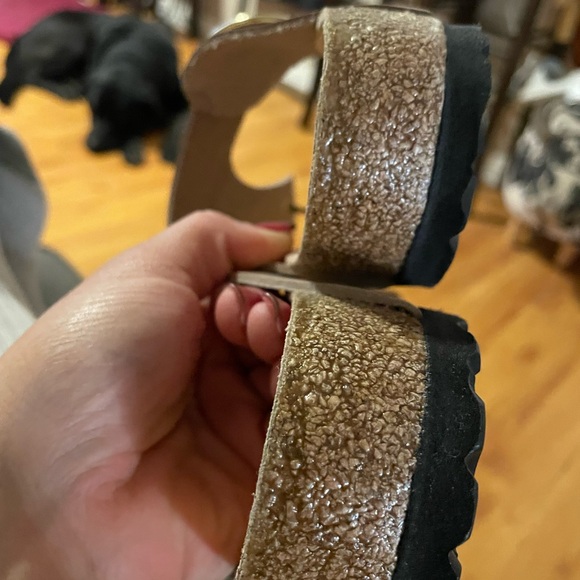 Birkenstock Free People Gizeh Big Buckle Sandals Leather Pink Size 39 - Picture 6 of 6